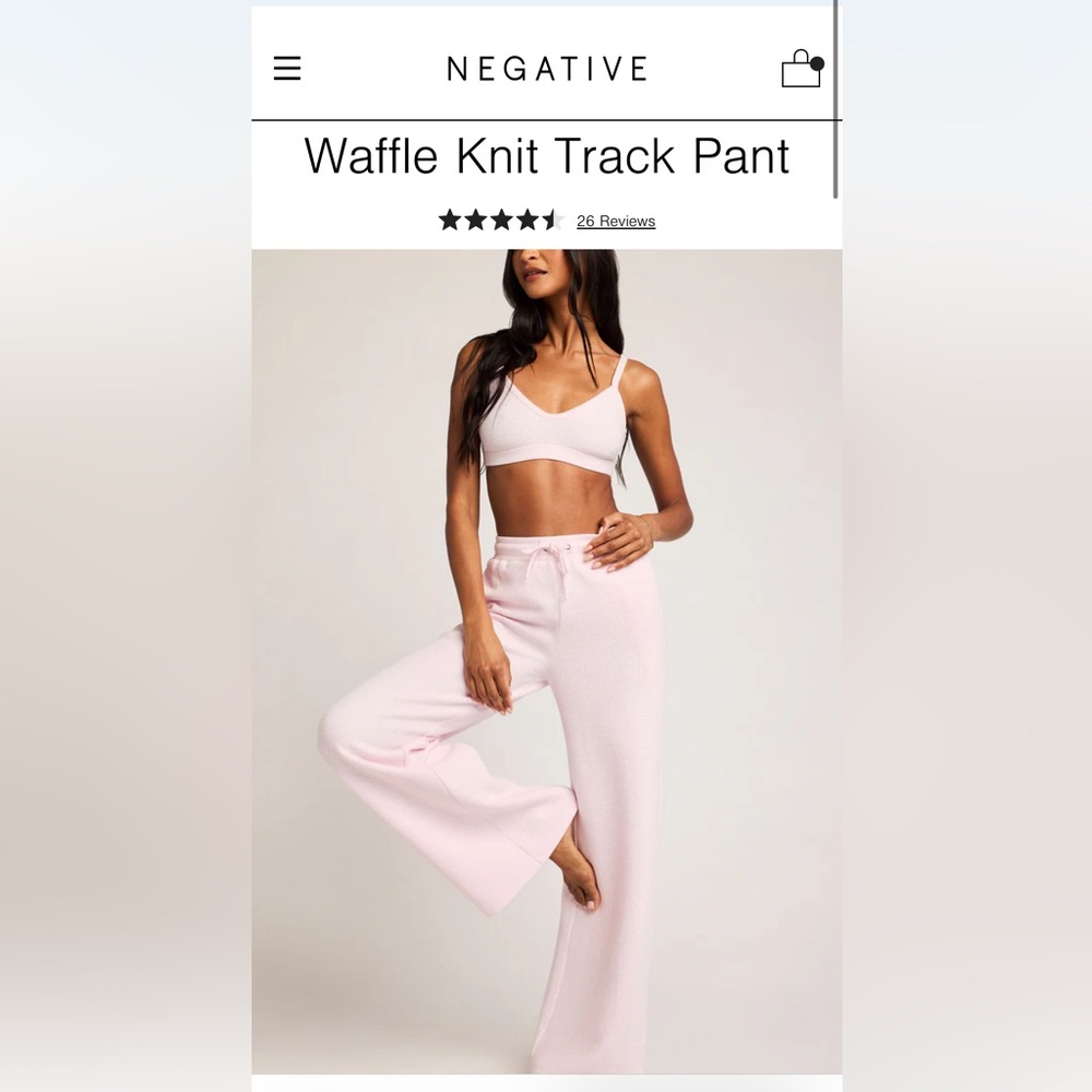 Negative Underwear Waffle Track pants